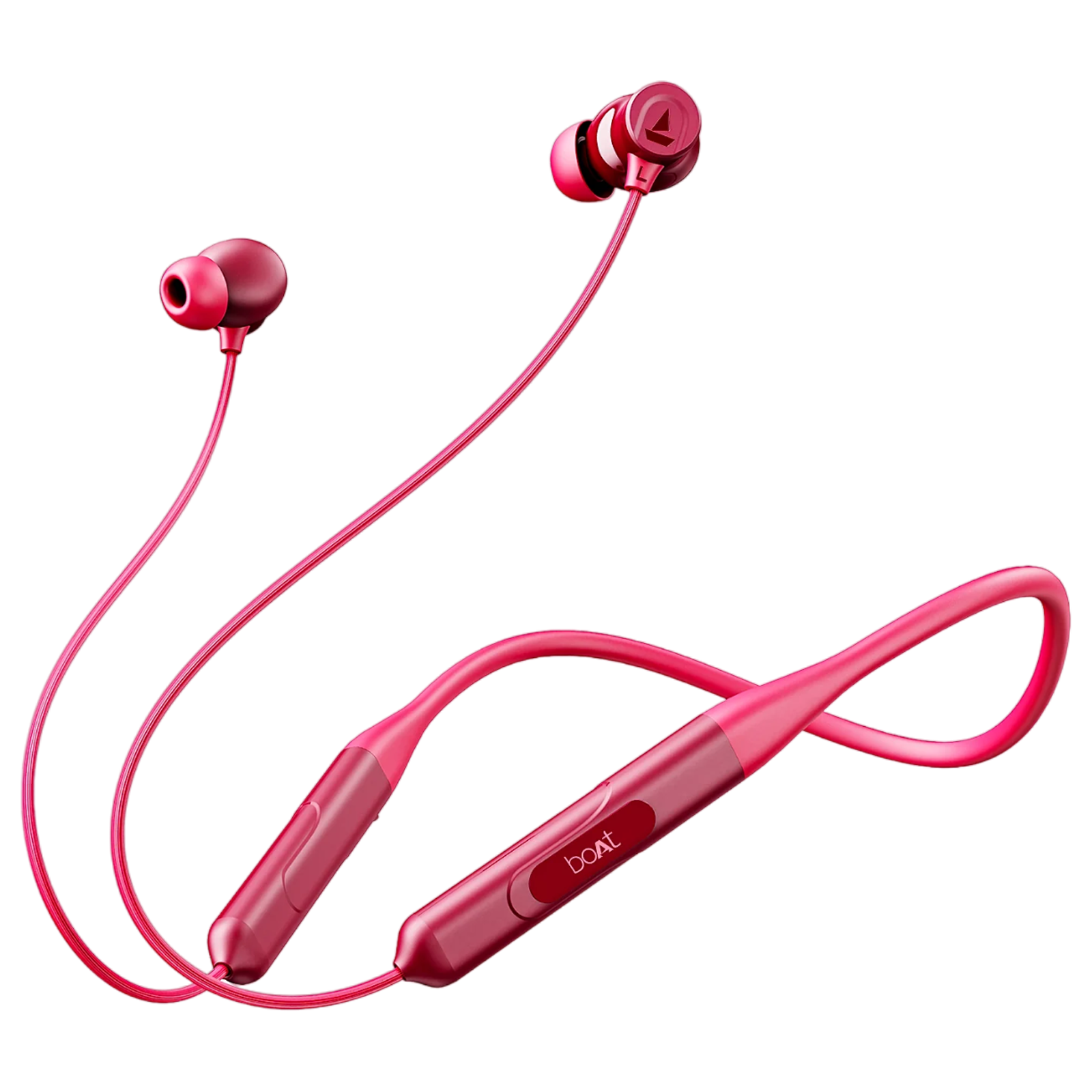 boAt Rockerz 255 Neckband with Active Noise Cancellation Beast Mode Magenta Pop